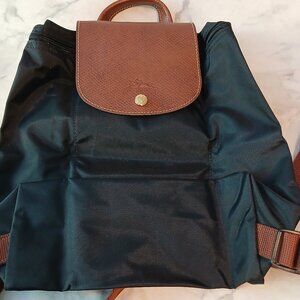 Authentic Longchamp Le Pliage Black Original Backpack